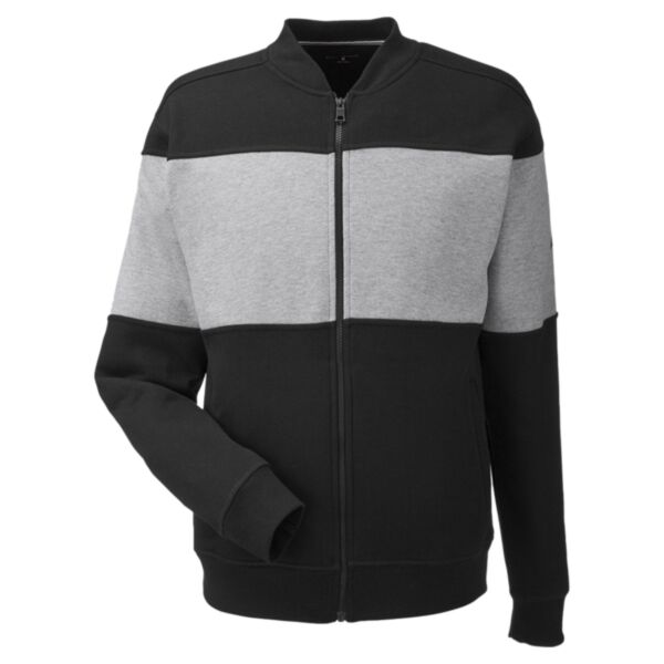 Unisex Anchor Fleece Colorblocked Bomber Jacket Thumbnail