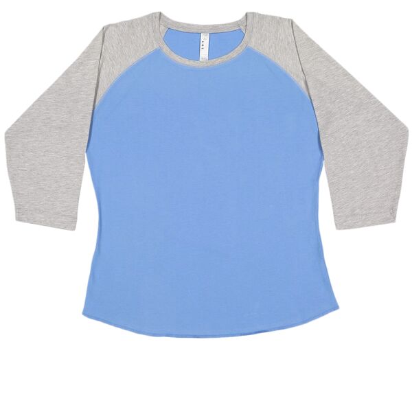 Women's Baseball Fine Jersey Three-Quarter Sleeve Tee Thumbnail