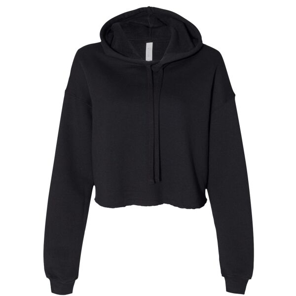 Women's Crop Fleece Hoodie Sweatshirt Thumbnail