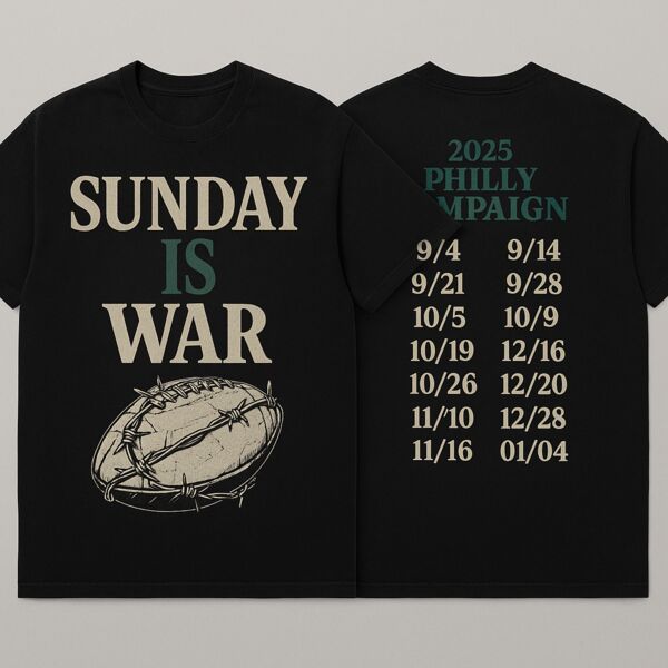 Sunday Is War – 2025 Philly Campaign Tee Thumbnail