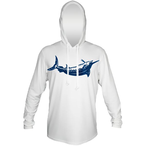 Marlin Custom Backs Anetik Pro Tech Hooded Long Sleeve T-Shirt Thumbnail