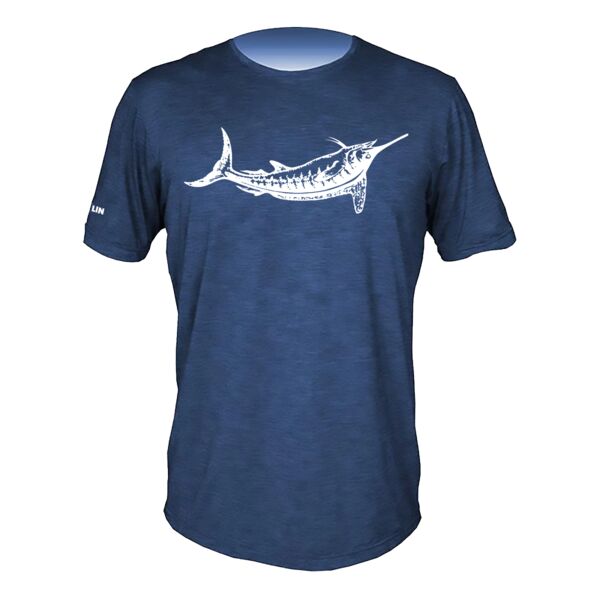 Custom Back White Marlin Tee Thumbnail