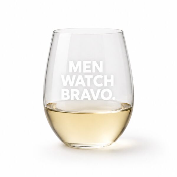 Men Watch Bravo– 15 oz wine glass Thumbnail